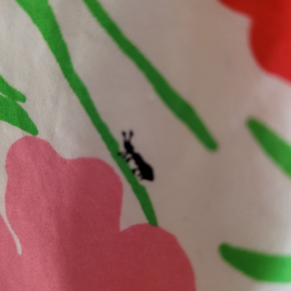 Lilly PULITZER Floral with Black Ants Sundress, Halter Dress Size 0 - Picture 3 of 7